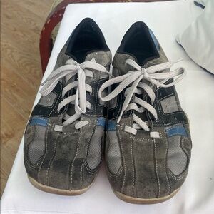 Men's Gray and Blue Casual Sneakers by SKETCHERS
